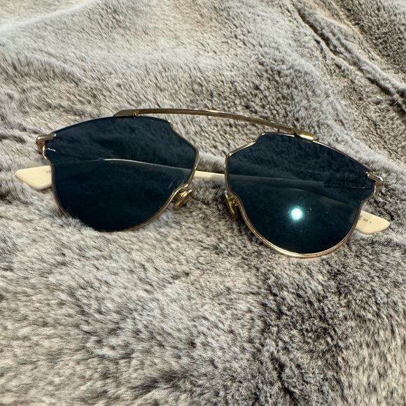 Christian Dior sunglasses for women. Blue and white. Never worn. main image 5
